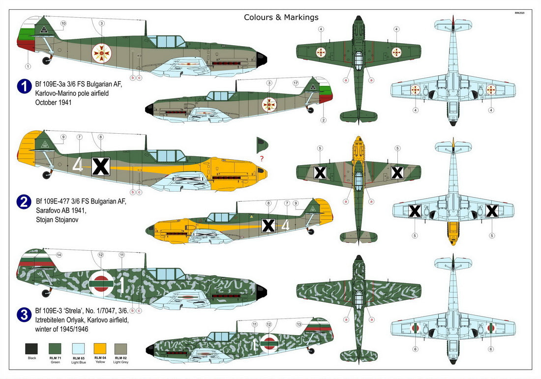 AZ Model AZM7677 1:72 Messerschmitt Bf-109E-3 'In Bulgarian Service'