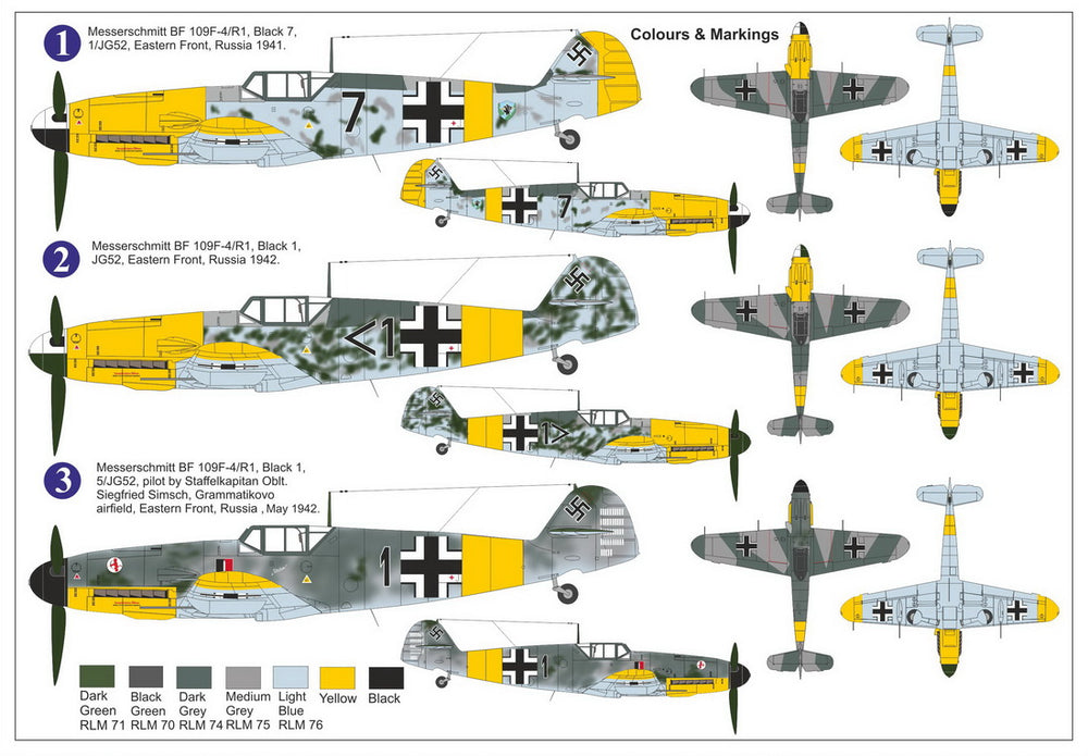 AZ Model AZM7687 1:72 Messerschmitt Bf-109F-4/R1 Russian Front