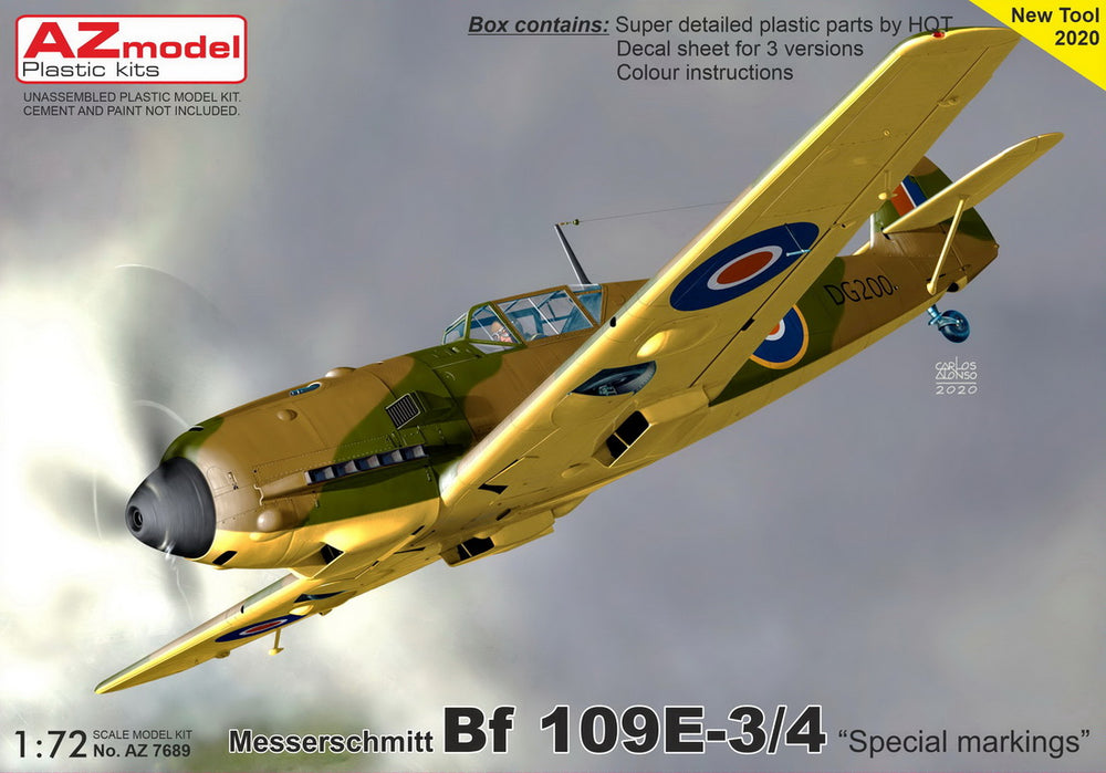 AZ Model AZM7689 1:72 Messerschmitt Bf-109E 'Special Markings', Pt.II