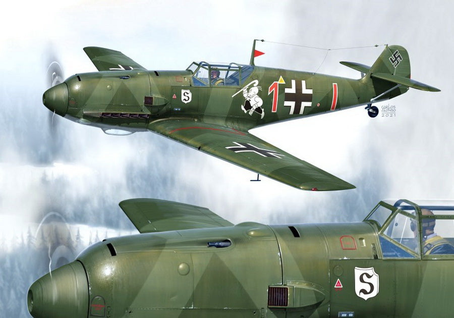 AZ Model AZM7697 1:72 Messerschmitt Bf-109E-1 'JG.26'