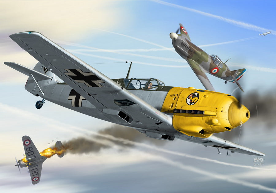 AZ Model AZM7698 1:72 Messerschmitt Bf-109E-1 'JG.27'
