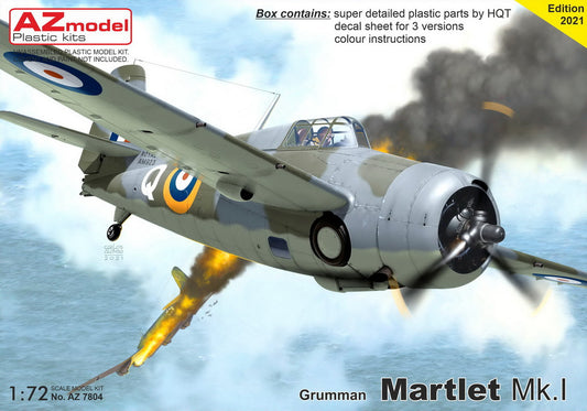 AZ Model AZM7804 1:72 Grumman Martlet Mk.I 'FAA Service' re-box