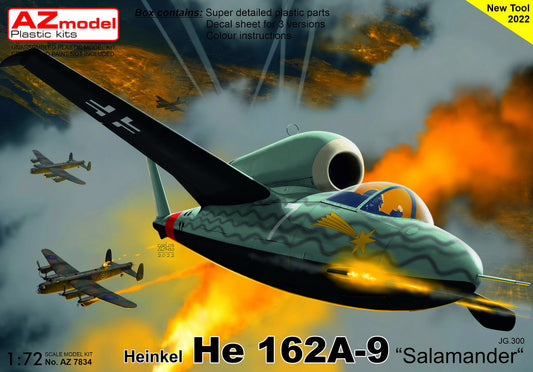 AZ Model AZM7834 1:72 Heinkel He-162A-9 Salamander 'JG 300'