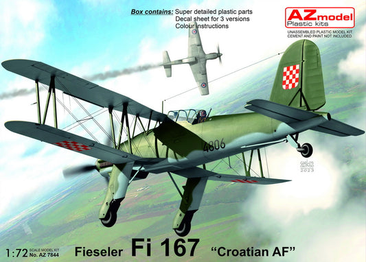 AZ Model AZM7844 1:72 Fieseler Fi-167 'Croatian AF' new mould