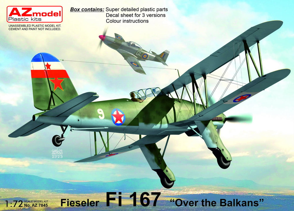 AZ Model AZM7845 1:72 Fieseler Fi-167 'Over the Balkans' new mould