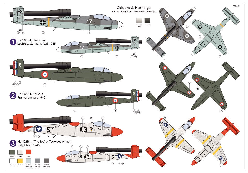 AZ Model AZM7851 1:72 Heinkel He 162B-1 "Volksjager 46"