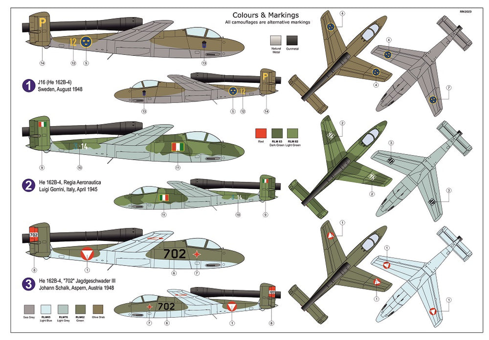 AZ Model AZM7854 1:72 Heinkel He 162B-4 "Volksjager 46"