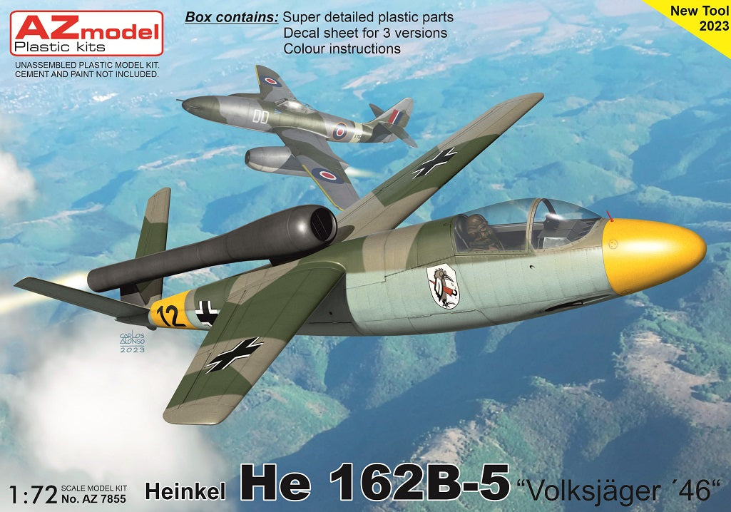 AZ Model AZM7855 1:72 Heinkel He 162B-5 "Volksjager 46"