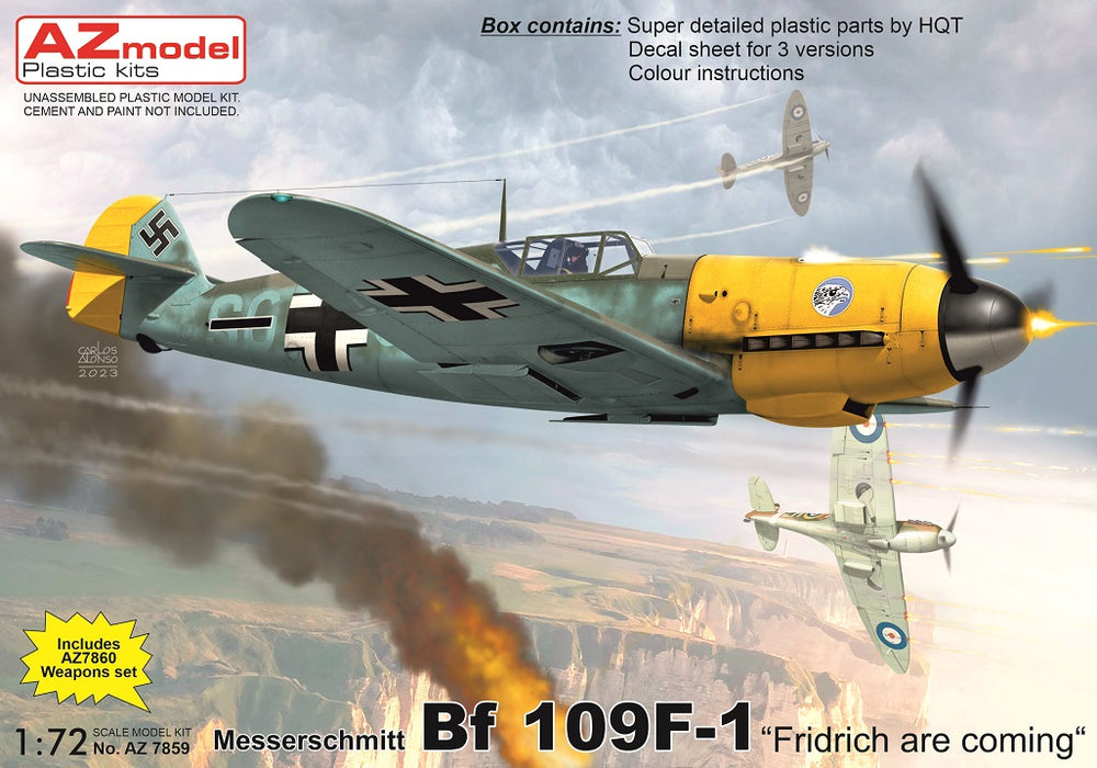 AZ Model AZM7859 1:72 Messerschmitt Bf-109F-1 'Fridrich'