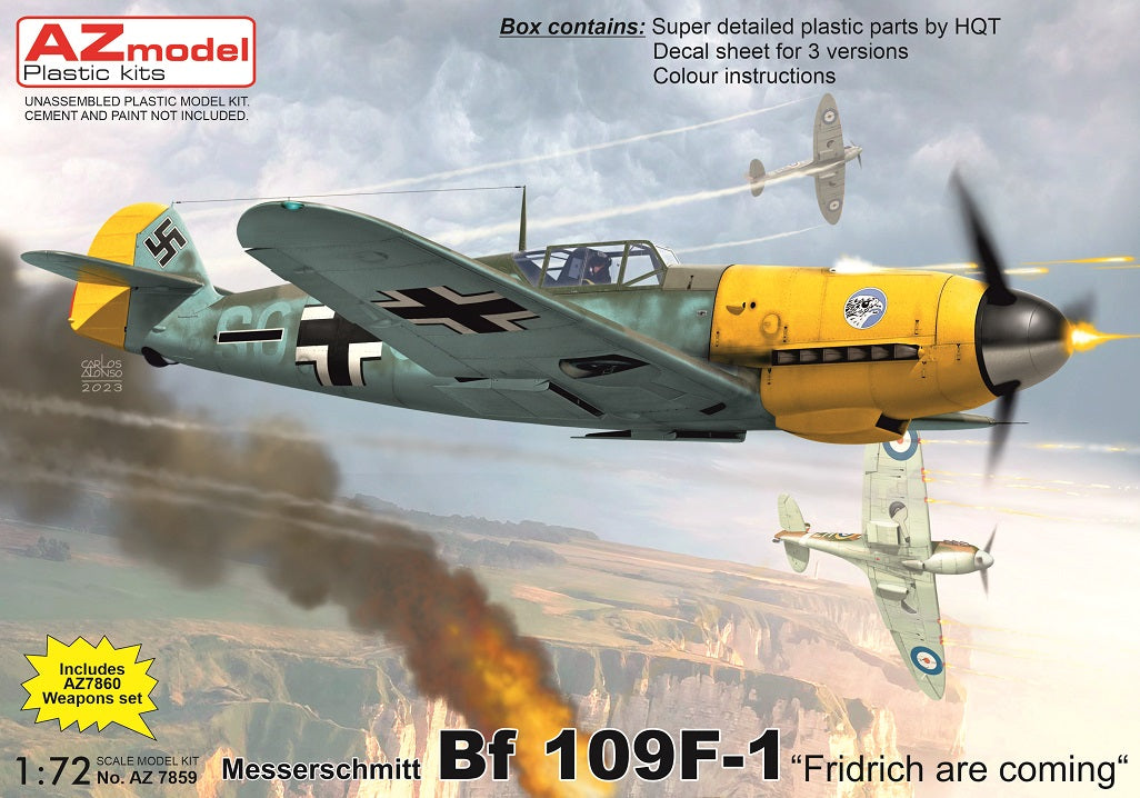 AZ Model AZM7859 1:72 Messerschmitt Bf-109F-1 'Fridrich'
