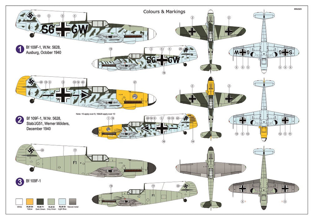 AZ Model AZM7859 1:72 Messerschmitt Bf-109F-1 'Fridrich'