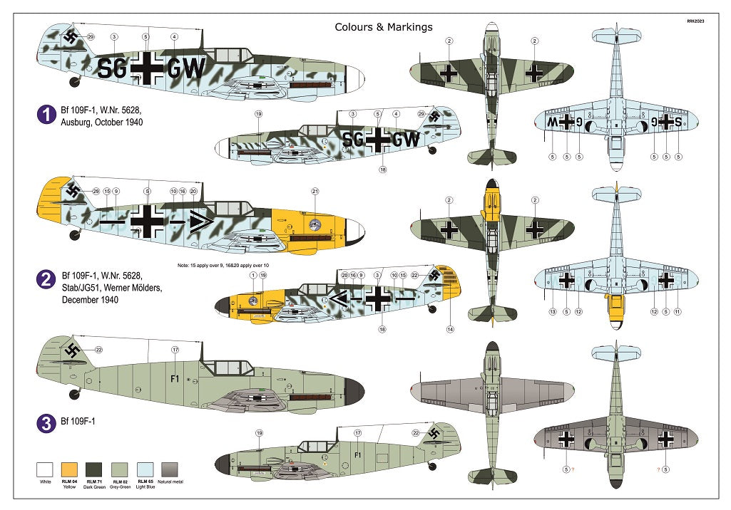 AZ Model AZM7859 1:72 Messerschmitt Bf-109F-1 'Fridrich'
