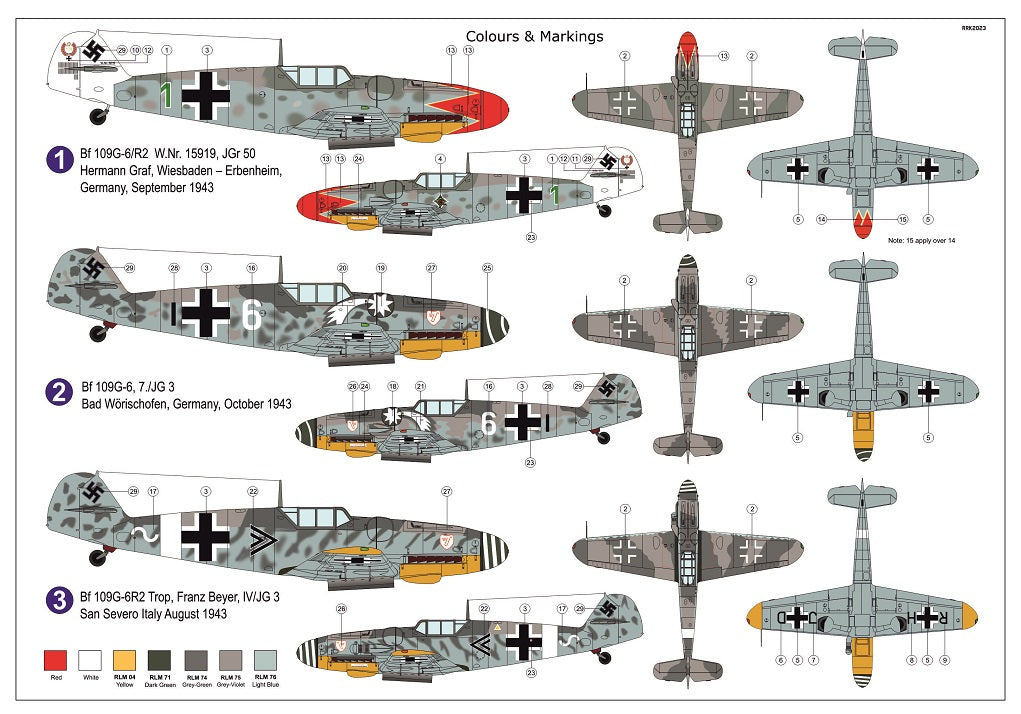 AZ Model AZM7862 1:72 Messerschmitt Bf-109G-6 with WGr.21