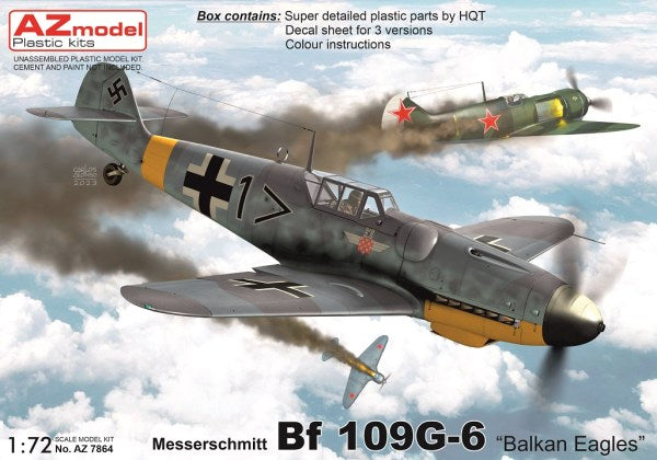 AZ Model AZM7864 1:72 Messerschmitt Bf-109G-6 "Balkan Eagles"