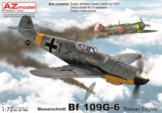 AZ Model AZM7864 1:72 Messerschmitt Bf-109G-6 "Balkan Eagles"