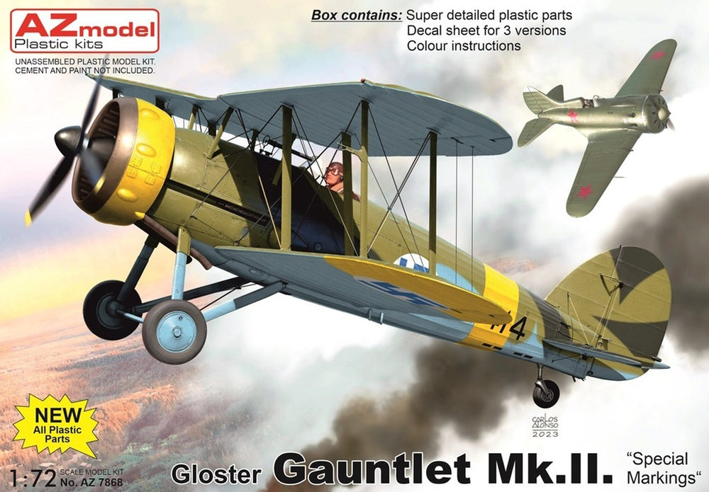 AZ Model AZM7868 1:72 Gloster Gauntlet Mk.II Special Markings