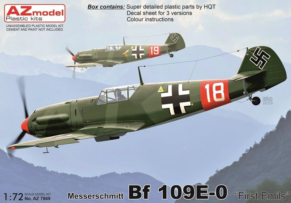 AZ Model AZM7869 1:72 Messerschmitt Bf-109E-0 "First Emils"