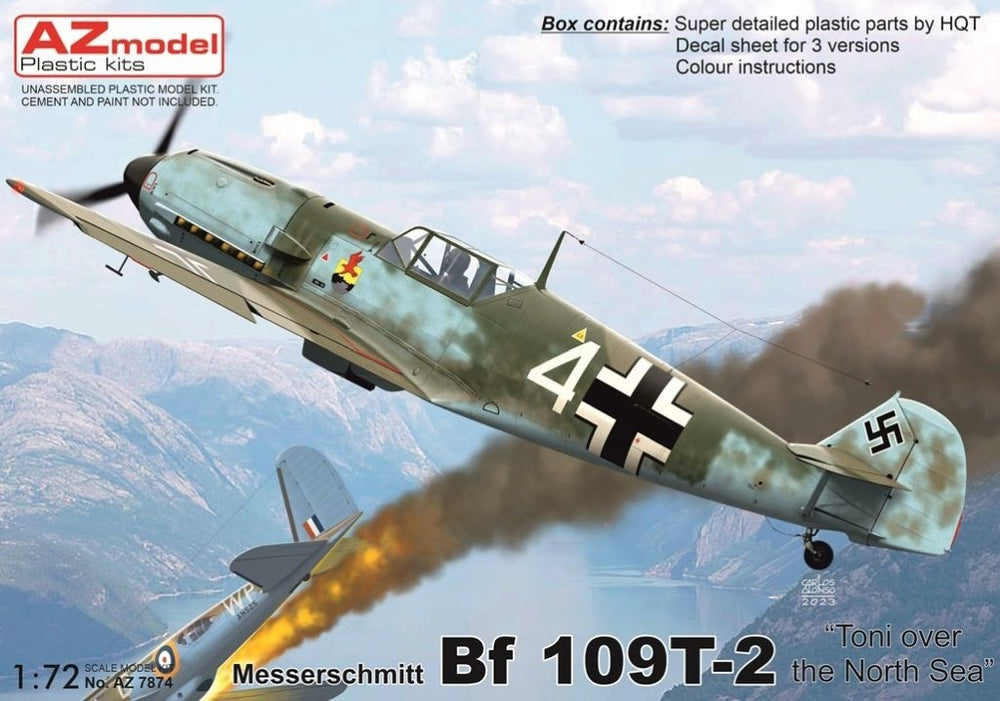 AZ Model AZM7874 1:72 Messerschmitt Bf-109T-2 "Toni over the North Sea"
