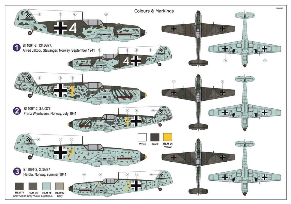 AZ Model AZM7874 1:72 Messerschmitt Bf-109T-2 "Toni over the North Sea"