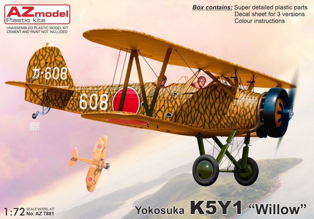 AZ Model AZM7881 1:72 Yokosuka K5Y1 'Willow' Ex-Valom, new decals