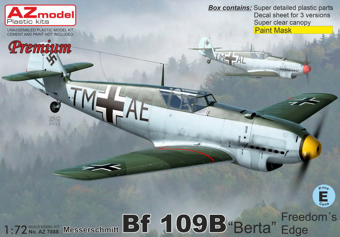 AZ Model AZM7888 1:72 Messerschmitt Bf-109B Berta Freedom's Edge