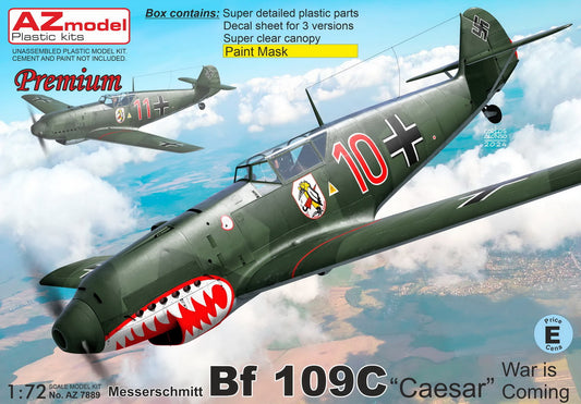 AZ Model AZM7889 1:72 Messerschmitt Bf-109C Caesar The War is Coming