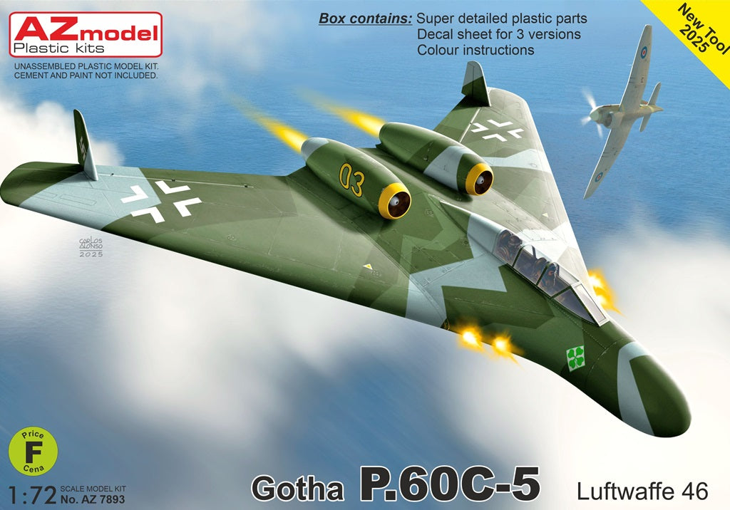 AZ Model AZM7893 1:72 Gotha P.60C.5 New Kit Tooling