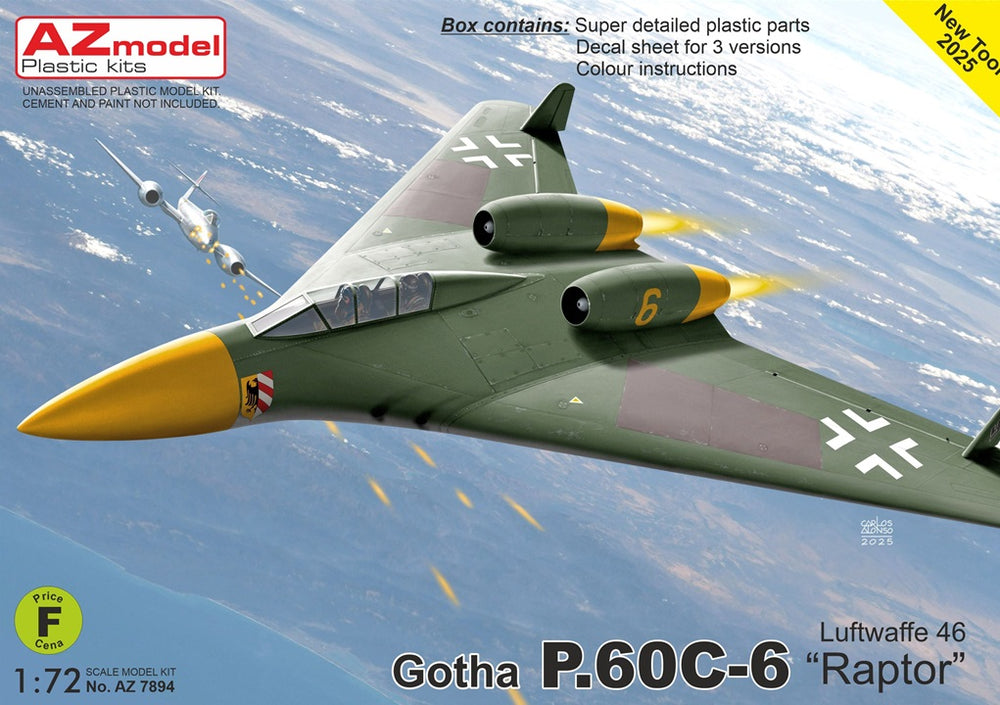 AZ Model AZM7894 1:72 Gotha P.60C.6 New Kit Tooling