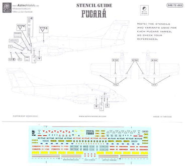 Aztec AZS48-003 1:48 Stencil data for F.M.A
