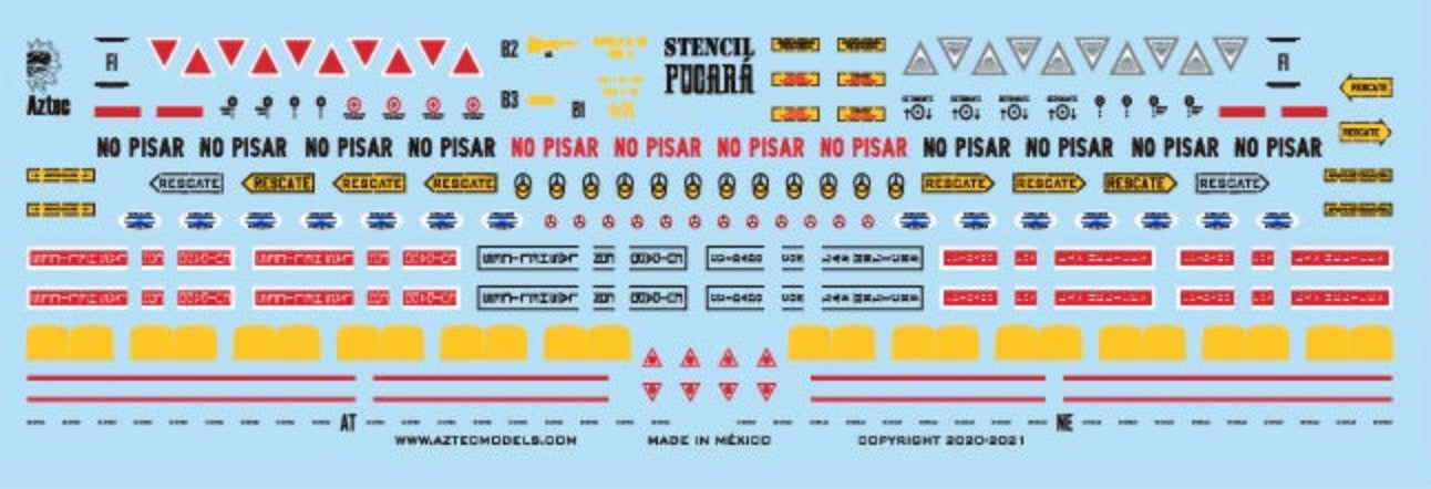 Aztec AZS72-003 1:72 Stencil data for F.M.A