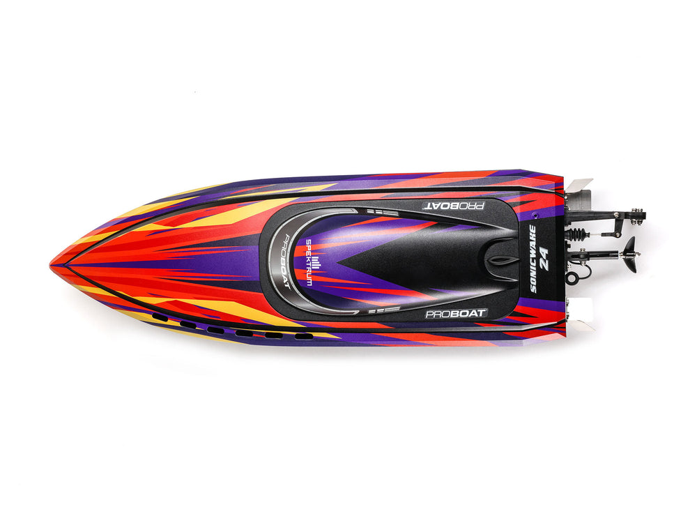 Pro Boat Sonicwake 24" Self-Righting Brushless Deep-V RTR 3S RC Boat - Red