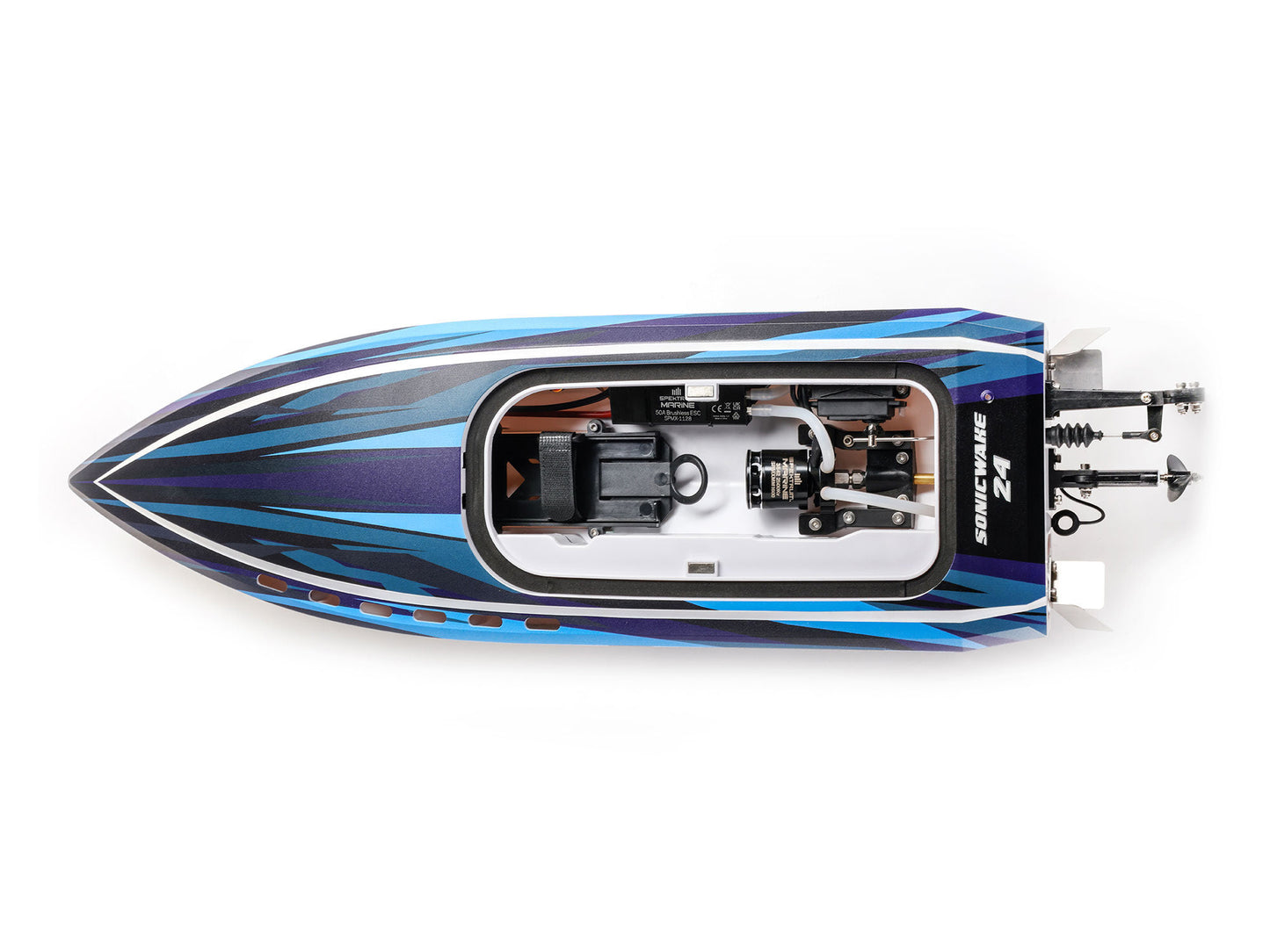 Pro Boat Sonicwake 24" Self-Righting Brushless Deep-V RTR 3S RC Boat - Blue
