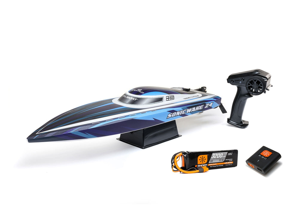 Pro Boat Sonicwake 24" Self-Righting Brushless Deep-V RTR 3S RC Boat - Blue