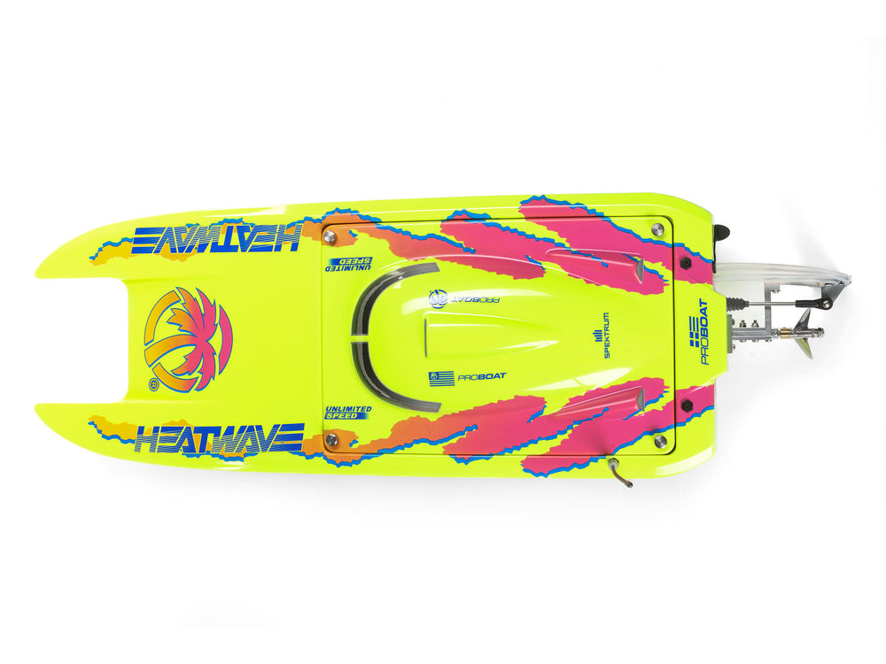 Pro Boat Blackjack 24" V2 Catamaran Brushless: RTR, Heat Wave Visual 2S RC Boat