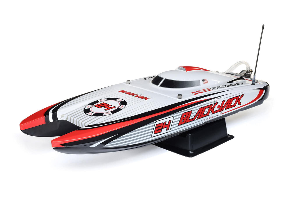 Pro Boat Blackjack 24" V2 Catamaran Brushless: RTR, Vegas Offshore 2S RC Boat