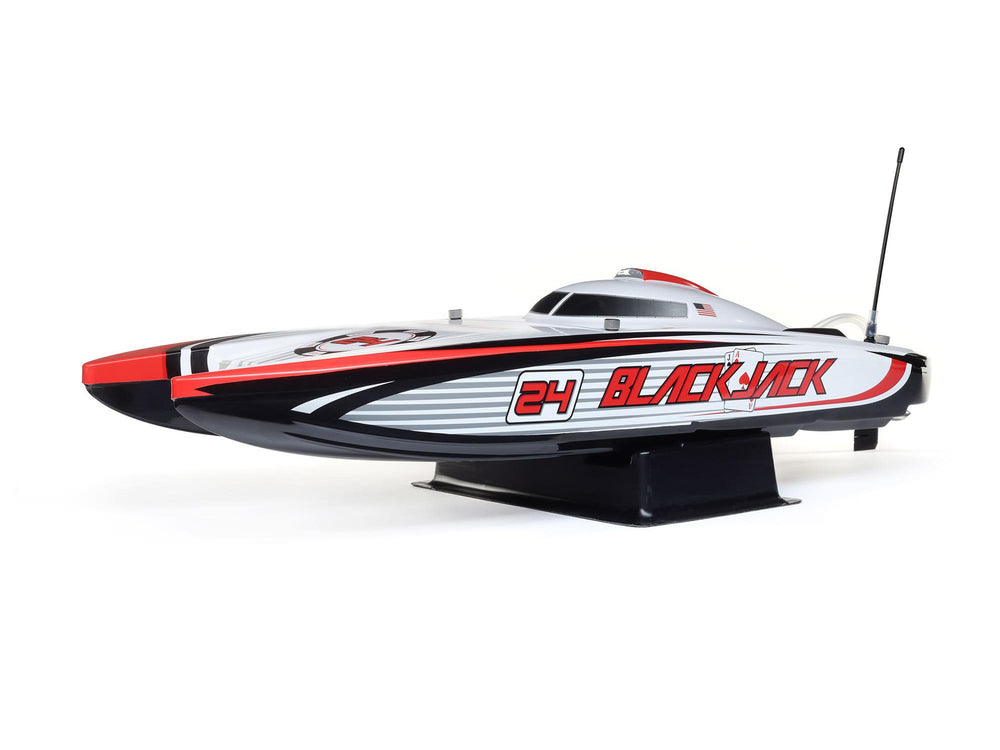 Pro Boat Blackjack 24" V2 Catamaran Brushless: RTR, Vegas Offshore 2S RC Boat