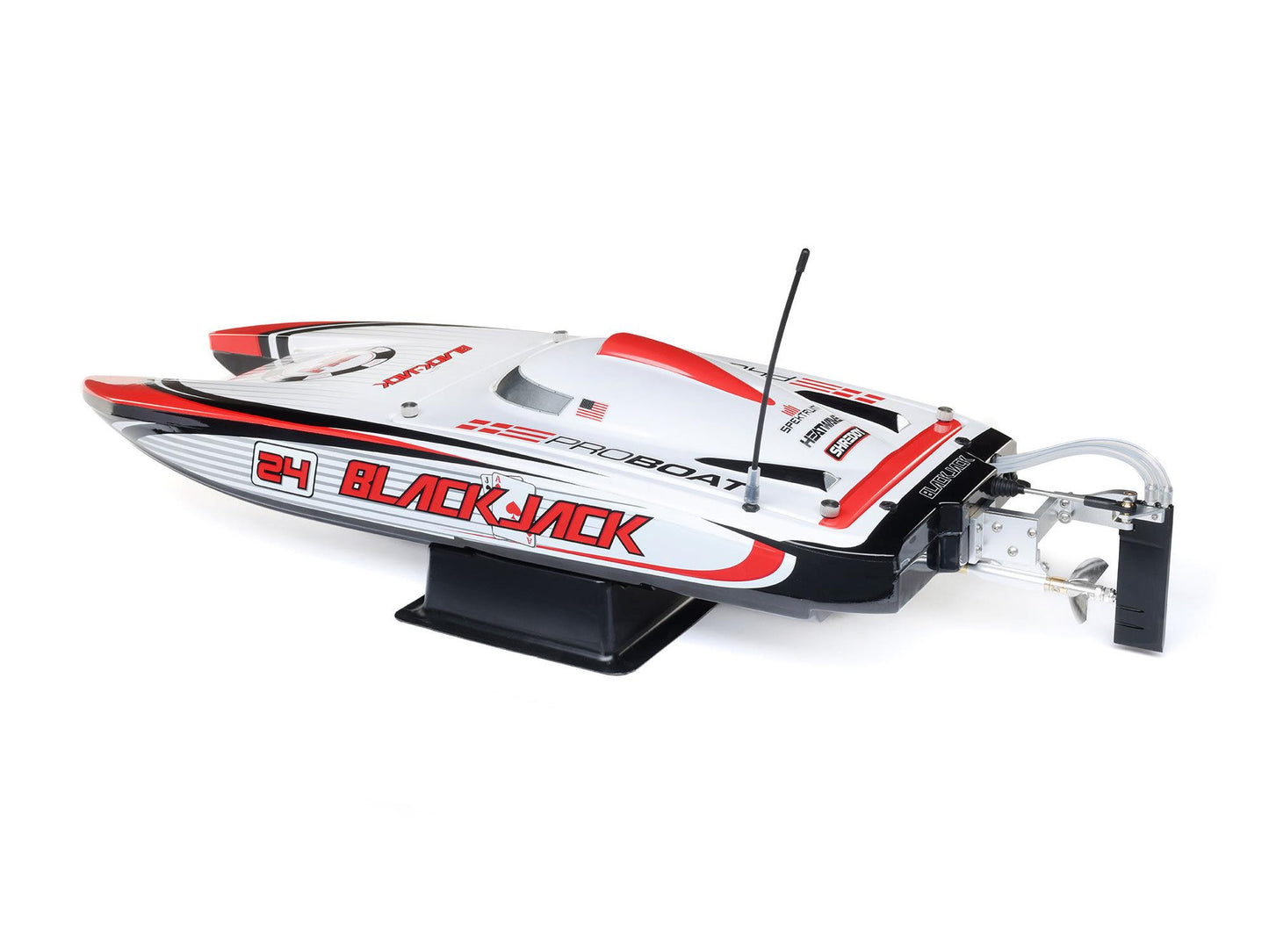 Pro Boat Blackjack 24" V2 Catamaran Brushless: RTR, Vegas Offshore 2S RC Boat