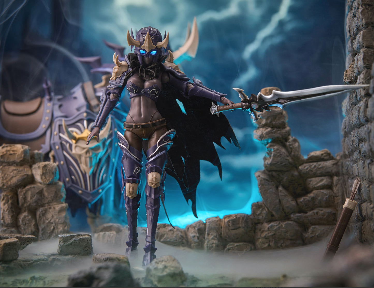 Border Model BA-002 1:12 Hell Knight Syl & Undead Horse Model Kit