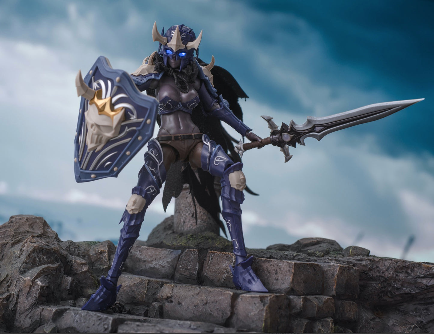 Border Model BA-002 1:12 Hell Knight Syl & Undead Horse Model Kit