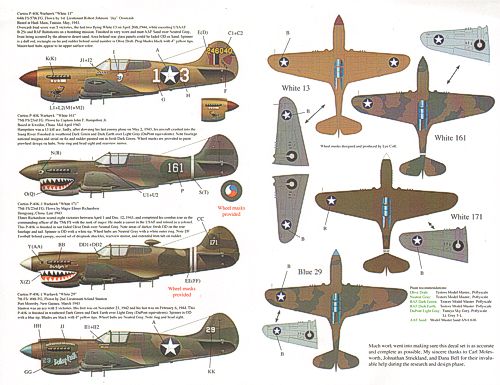 Barracuda Studios BC-48007 1:48 Curtiss P-40K Warhawks Pt 1