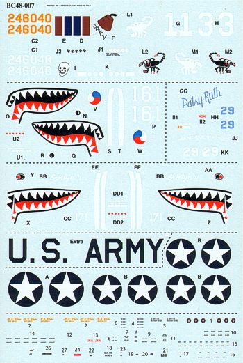 Barracuda Studios BC-48007 1:48 Curtiss P-40K Warhawks Pt 1
