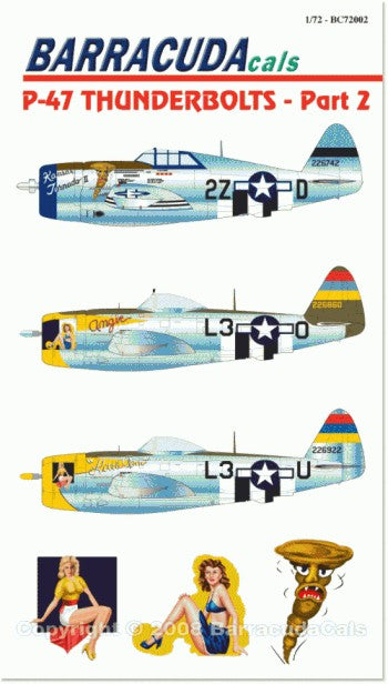 Barracuda Studios BC-72002 1:72 Republic P-47D Thunderbolt