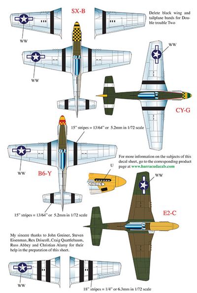 Barracuda Studios BC-72009 1:72 P-51D Mustangs of the 8th Air Force