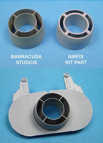Barracuda Studios BCR24202 1:24 Hawker Typhoon Mk.Ib carb intake