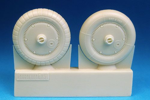 Barracuda Studios BCR32066 1:32 Messerschmitt Me-262 Main, Ribbed Hub Nosewheels