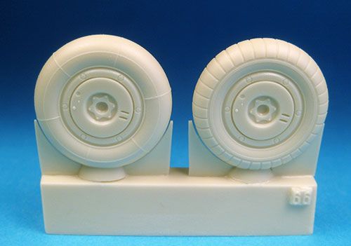 Barracuda Studios BCR32066 1:32 Messerschmitt Me-262 Main, Ribbed Hub Nosewheels