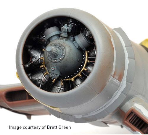 Barracuda Studios BCR32126 1:32 Vought F4U-1 Corsair Early Engine Upgrade Set