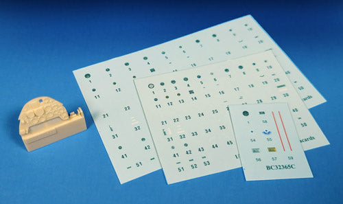 Barracuda BC32365 1:32 Bf-109G Cockpit Stencils & Instrument Panel