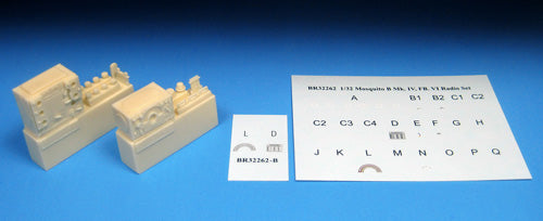 Barracuda Studios BCR32411 1:32 Avro Lancaster Mk.I/III WWII Radio Upgrade Set