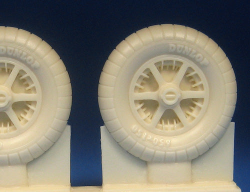 Barracuda Studios BCR32436 1:32 Bf-109E/F mainwheels ribbed tires